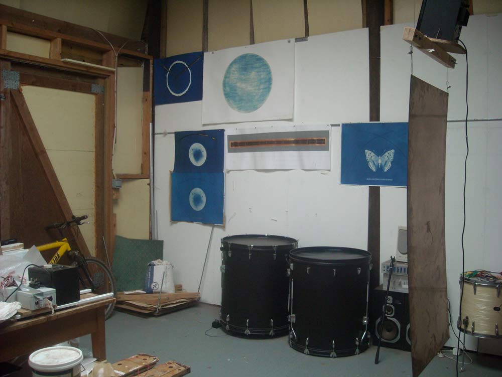 Cyanotypes in studio and audio-visual prototypes